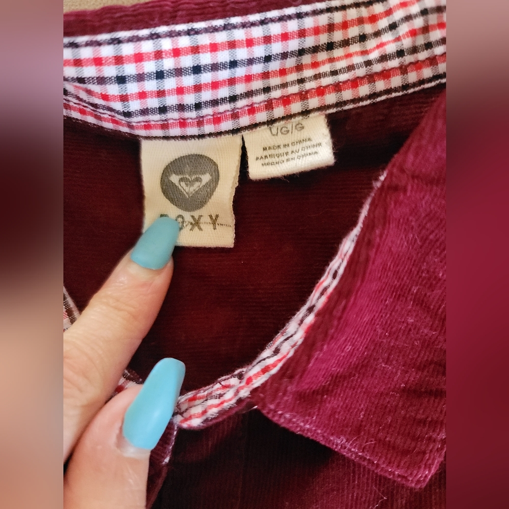 NWT Roxy Corduroy Button Up - Picture 7 of 9